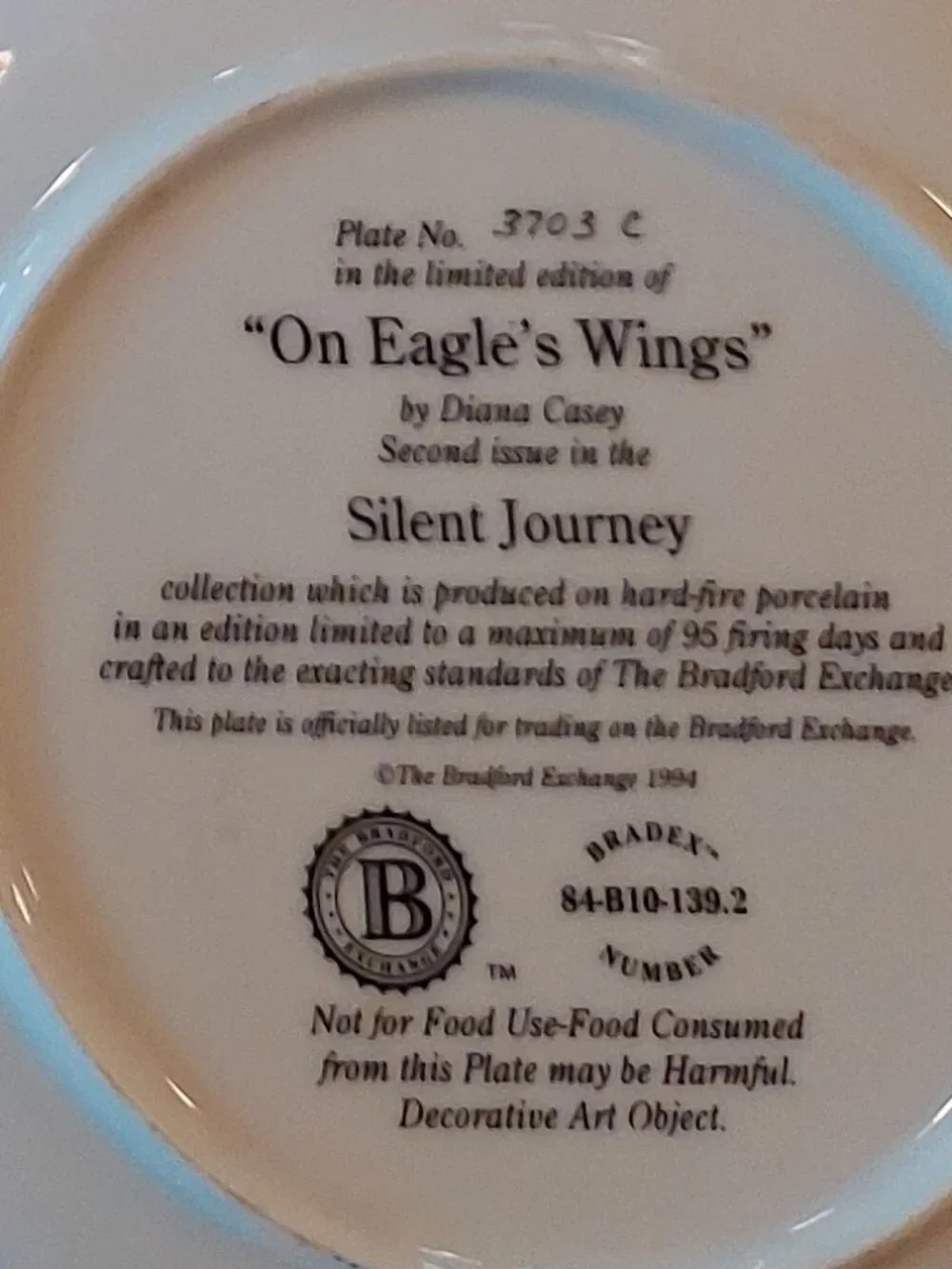 5 Bradford Exchange Limited Edition Native American theme Collectable Plates